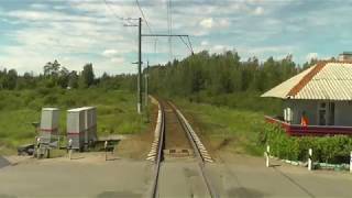 Train Drivers View Nevskaya Dubrovka  Saint Petersburg Part 2  Cab ride view [upl. by Hunt]