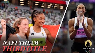 Nafi Thiam Wins Third Heptathlon Title in a Row Katarina JohnsonThompson Silver Noor Vidts Bronze [upl. by Ynattyrb498]