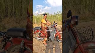 Bajaj m80 Kickstart Bikeriding cikestartbikeridingsubhashnupurvlog [upl. by Breanne]