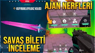 YENİ SAVAŞ BİLETİ İNCELEME VIPER ve CYPHER DEĞİŞİKLİKLERİ OYUN İÇİ VALORANT Yama 808 [upl. by Ahseiat]