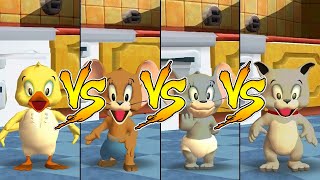 Tom and Jerry in War of the Whiskers Jerry Vs Nibbles Vs Tyke Vs Duckling Master Difficulty [upl. by Rosie]