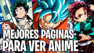 TOP 5 MEJORES PÁGINAS PARA VER ANIME GRATIS [upl. by Yarled522]