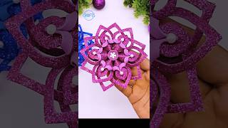 Handmade Snowflakes Ornaments for Christmas Tree Decorations shorts christmas craft decor diy [upl. by Annenn]