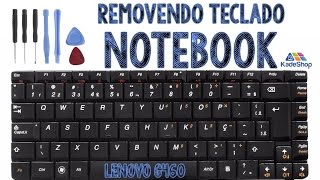 Removendo Teclado do Notebook Lenovo G460 [upl. by Sakram]