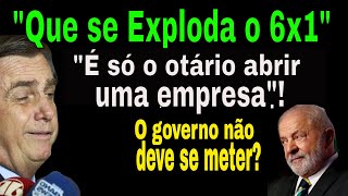 PORRAD BOLSONARO ATACA FIM DA 6X1 SENADOR DA DIREITA DETONA DIREITA HORA DE LULA ABRAÇAR A PAUTA [upl. by Ydolem]