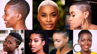 Short Hairstyles For Natural Hair  TWA Hairstyles  Tapered Cut Natural Hair  Shaved Hairstyles [upl. by Nachison]