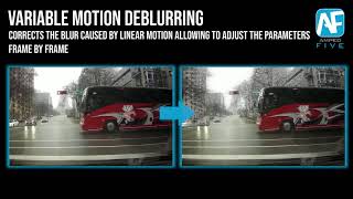 Variable Motion Deblurring Custom Deblur for Each Frame in Amped FIVE [upl. by Schnur]