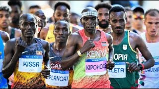 The Epic Showdown in Paris Kipchoge vs Bekele – Olympic Drama 2024quot [upl. by Lumpkin870]