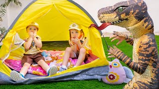 Five Kids Camping Song  more Childrens Songs and Videos [upl. by Waldner]