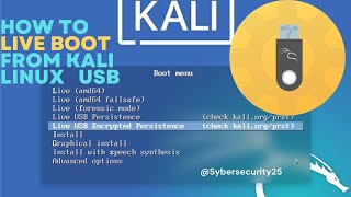 how to live boot kali linux on pendrive [upl. by Chandra]