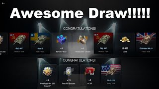 WoT Blitz  Awesome Draw  WON 12 Tanks Lucky at the beginning [upl. by Oiretule]