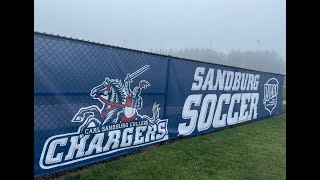 Carl Sandburg College mens soccer Region 4 semifinals vs Rock Valley [upl. by Zetnas799]