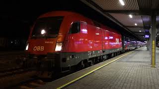 ÖBB NightJet NJ420 departing Innsbruck Hbf [upl. by Elawalo]