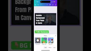 Remove Photo Background in Canva Mobile 🔥📱📸 DESIGN TIPS [upl. by Aivonas74]