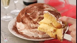 ZUCCOTTO DI PANDORO CON CREMA Ricetta veloce [upl. by Jobyna35]