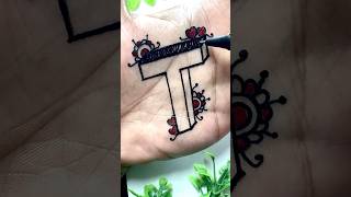 How to draw T letter for beginners ✍️ drawing art shorts [upl. by Okorih205]