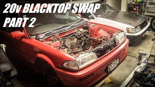 4AGEED Garage AE92 Blacktop 20v Swap  Part 2 [upl. by Mano493]