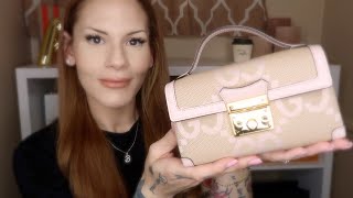 LUXURY DESIGNER UNBOXING GUCCI PADLOCK JUMBO GG MINI BAG [upl. by Anahsirk]