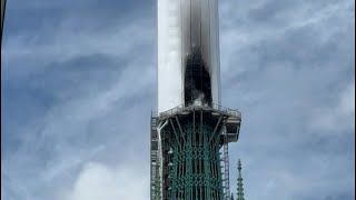 Rouen fire on cathedral spire under control  AFP [upl. by Whipple326]