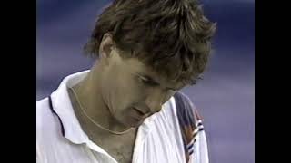 Tennis US Open 1991 Connors v Krickstein final set from VHS master with commercials [upl. by Ecinnaj872]