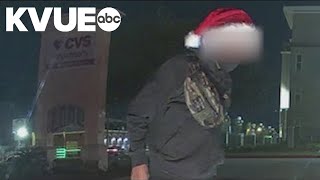 Houston police search for man accused of stealing familys vehicle while wearing Santa hat [upl. by Niwrud]