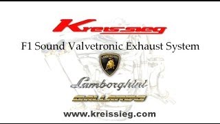 Lamborghini Gallardo exhaust sounds 2014brandnew Kreissieg [upl. by Vaas]