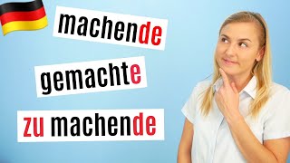 Partizip I oder II Grammatik einfach lernen Deutsch B1C1 [upl. by Rebeh417]