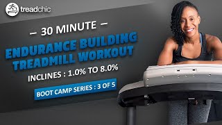 30 Minute Incline WalkRun Treadmill FollowAlong Endurance Building [upl. by Eeniffar]