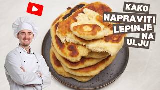 Domace LEPINJE  RECEPT za najbolje LEPINJE iz tiganja [upl. by Ashwin]