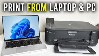 How To Print From Laptop amp PC To Printer  Full Guide [upl. by Helene742]