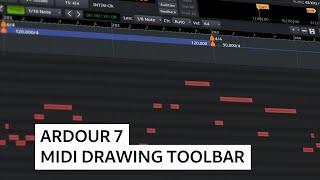 Ardour 7  MIDI Drawing Toolbar [upl. by Gnaoh574]