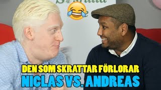 DEN SOM SKRATTAR FÖRLORAR 23  TORRA SKÄMT OCH ORDVITSAR  NICLAS VS ANDREAS [upl. by Adai438]