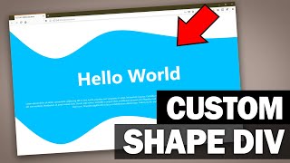 CurvedCustom DIV Shape Tutorial  CSS amp SVG [upl. by Aneda161]