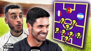 MIKEL ARTETA plays GUESS THE XI and shows his FOOTBALL KNOWLEDGE 🔥 [upl. by Yuma888]