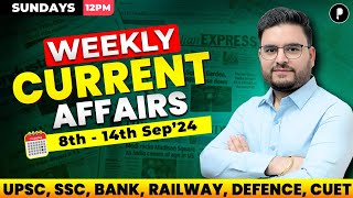 Weekly Current Affairs 2024  September 2024 Week 2  Parcham Classes Current Affairs parcham [upl. by Sitra912]