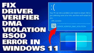 How To Fix The Driver Verifier DMA Violation BSOD Error in Windows 1110 Solution [upl. by Noach]