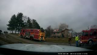 Structure Fire Thorn Township Ohio part 2 [upl. by Rosenberg]