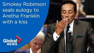 Aretha Franklin funeral Smokey Robinson FULL eulogy [upl. by Cathee]