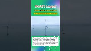 Worlds Largest offshore windturbine windenergy production renewableenergy fyp trending news [upl. by Niwri]