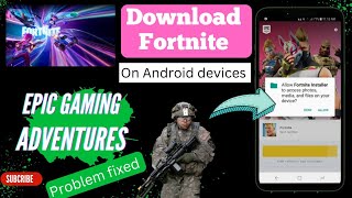 How To Download Fortnite On Android Devices Not Supported Download Fortnite step by Step procedure [upl. by Durno543]