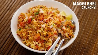 Maggi Bhel Recipe  Instant 5 Minute Snack Noodles CookingShooking [upl. by Avilo445]