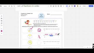 compare fraction on number line grade 5 [upl. by Standish]