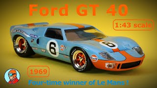 Ford GT 40  143 Scale model car  DieCast amp Cars [upl. by Nosnah]