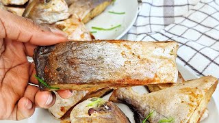 Fried Pompano Fish  How I Make Fried Fish Without Oil Or An Air fryer  Amazin Kitchen [upl. by Alyks]