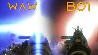 WAW VS BO1 Wunderwaffe DG2 at 000001 Fire Rate  Zombies Weapon Comparison [upl. by Dusa664]