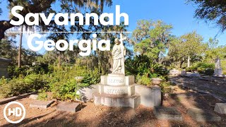 Walking Tour Peaceful Morning Stroll in Bonaventure Cemetery  Savannah Georgia USA  October 2023 [upl. by Merralee]