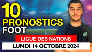 Pronostic foot Belgique France Allemagne PaysBas Italie Pronos Ligue des Nations lundi [upl. by Benge]