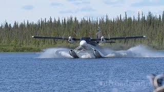 Twin Otter with floats landing [upl. by Ahcsas]