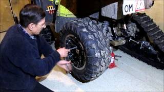 Установка гусениц Camoplast T4S на ATV Suzuki King Quad 750 [upl. by Ilecara]