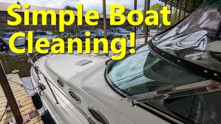 Simple Product I Use To Clean The Boat [upl. by Anaoj]